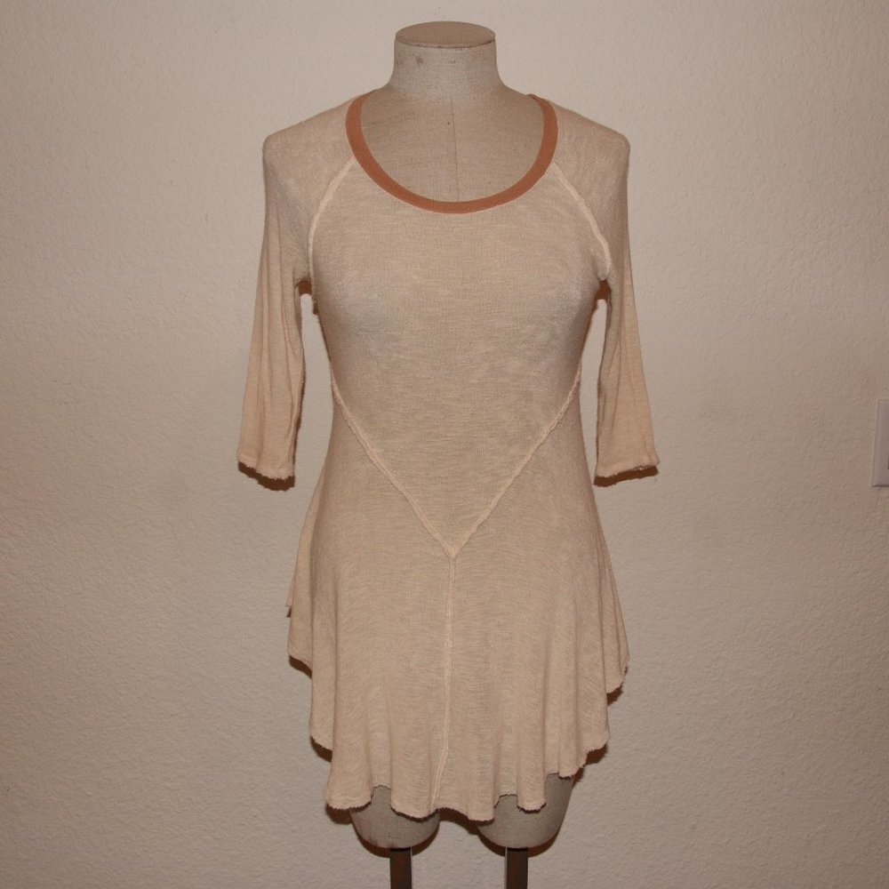 221 FREE PEOPLE Tea Weekends Layering Tee Tunic sz XS - Picture 8 of 13